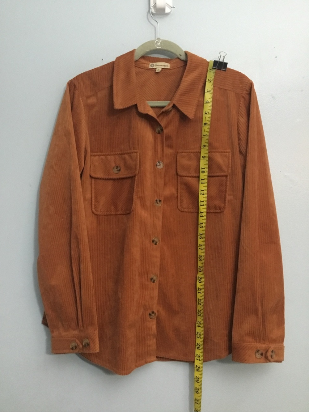 Democracy Corduroy Shirt  in Rust